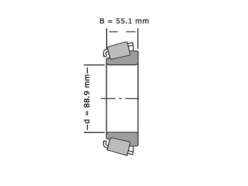 SKF Kegellager 6580 Q (88.93x151.35x56.09mm)