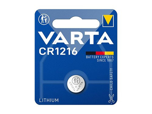 Foto van Varta CR1216 lithium knoopcel batterij 3V blister(1) Varta CR1216 lithium knoopcel batterij 3V blister(1)