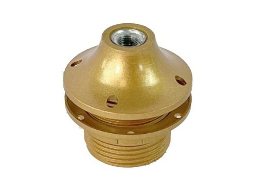 Lamphouder E27 goud met kraag en ring