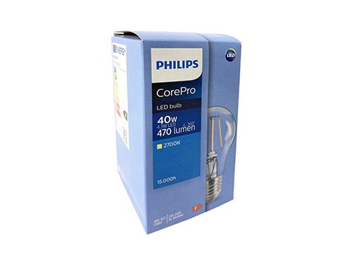 Philips LED GLS E27 4,3-40W 2700K filament helder