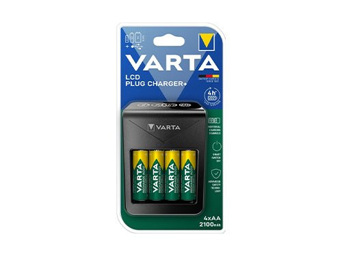 Foto van Varta Batterijlader LCD met 4x2100mA AA batterij Varta Batterijlader LCD met 4x2100mA AA batterij