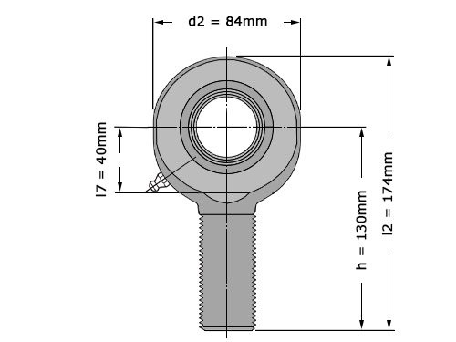 SKF Stangkop SAL35 ES 2RS (35x84x25mm)