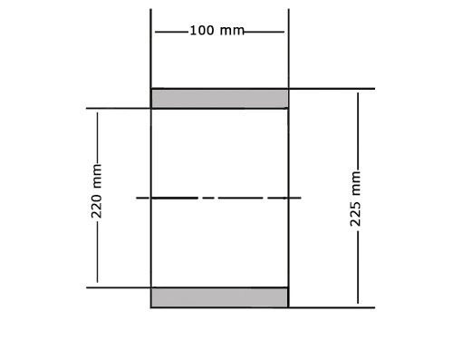 INA Glijlager EGB220100 E40 (220x225x100mm)