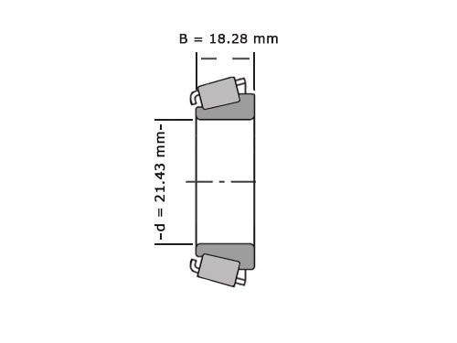 Foto van SKF Kegellager M12649 Q (21.43x0x18.28mm) SKF Kegellager M12649 Q (21.43x0x18.28mm)