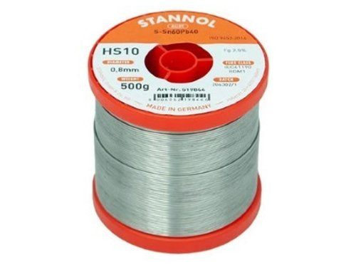 Soldeertin harskern diameter 0.8mm 500gr