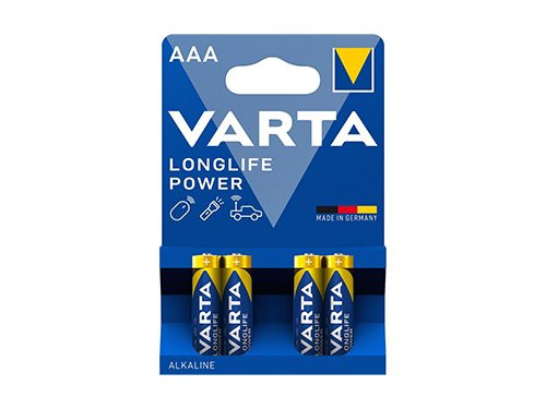 Foto van Varta Longlife Power batterij AAA blister(4) Varta Longlife Power batterij AAA blister(4)