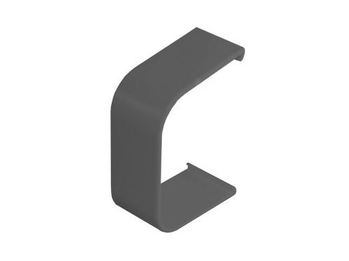 Aircokanaal koppelstuk 90mm antraciet