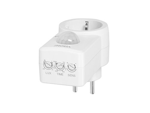 Bewegingsmelder IR stopcontactmodel wit