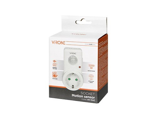 Bewegingsmelder IR stopcontactmodel wit