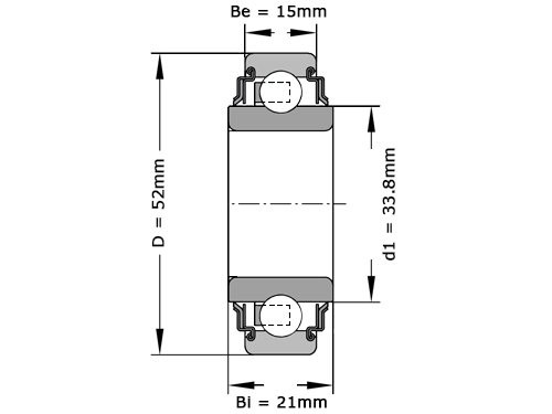 INA Insert Lager 205 KRR (25x52x21mm)