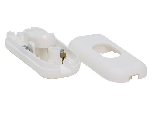 Snoerschakelaar wit 3A