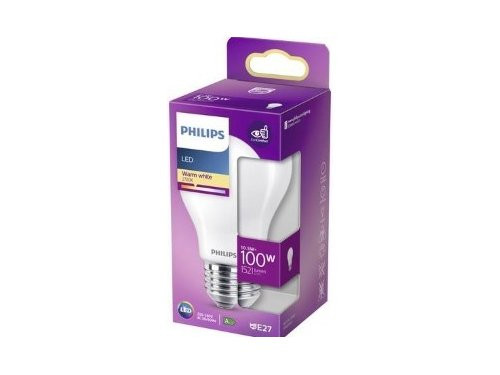 Foto van Philips LED GLS E27 10,5-100W 2700K filament mat blister Philips LED GLS E27 10,5-100W 2700K filament mat blister