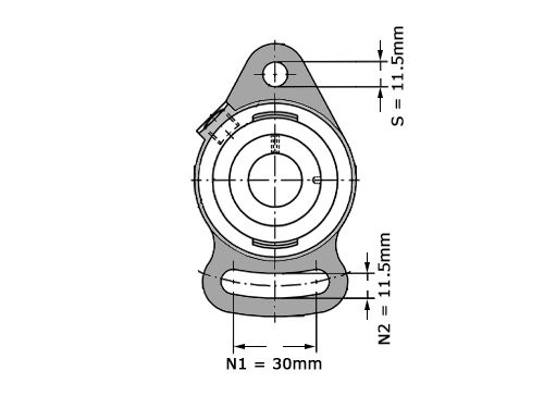 INA Lagerblok Ovaal PSFT20 (20mm)