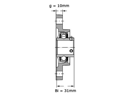 INA Lagerblok Ovaal PSFT20 (20mm)