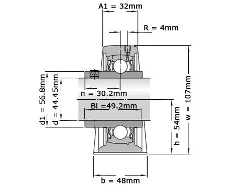Foto van SKF Lagerblok SY1.3/4 TF SKF Lagerblok SY1.3/4 TF