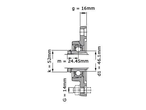 SKF Lagerblok Ovaal FYTJ35 KF (30mm)