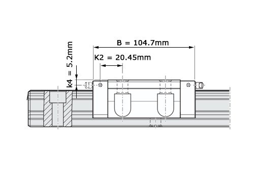 Foto van Bosch Rexroth Kogelwagen Koolstofstaal KWD-025-CNS-C0-H-1 Zonder Kogelketting Bosch Rexroth Kogelwagen Koolstofstaal KWD-025-CNS-C0-H-1 Zonder Kogelketting