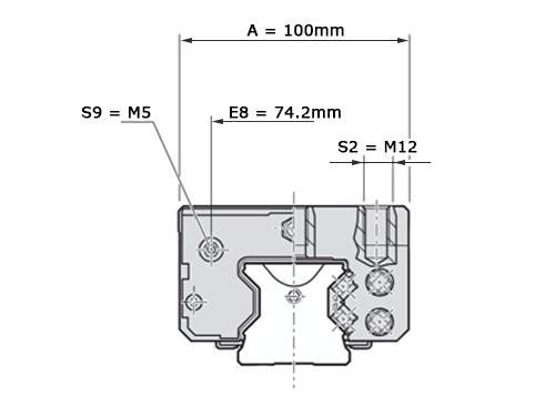 Foto van Bosch Rexroth Rollenwagen Koolstofstaal RWD-055-SNS-C2-H-2 Bosch Rexroth Rollenwagen Koolstofstaal RWD-055-SNS-C2-H-2