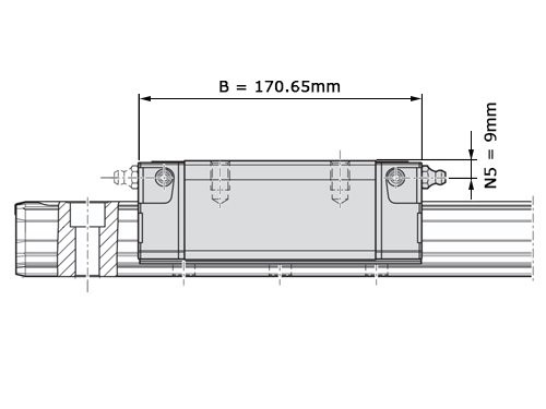 Foto van Bosch Rexroth Rollenwagen Koolstofstaal RWD-055-SNS-C2-H-2 Bosch Rexroth Rollenwagen Koolstofstaal RWD-055-SNS-C2-H-2