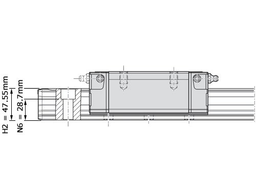 Foto van Bosch Rexroth Rollenwagen Koolstofstaal RWD-055-SNS-C2-H-2 Bosch Rexroth Rollenwagen Koolstofstaal RWD-055-SNS-C2-H-2