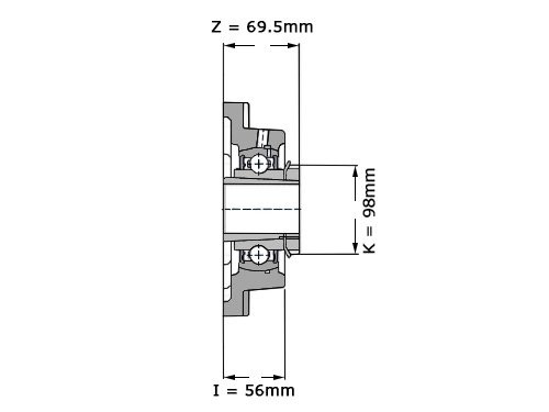 Foto van SNR Lagerblok Vierkant UKF215H (65mm) SNR Lagerblok Vierkant UKF215H (65mm)