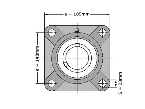 JTEKT - Koyo Lagerblok Vierkant UCF311 J (55mm)
