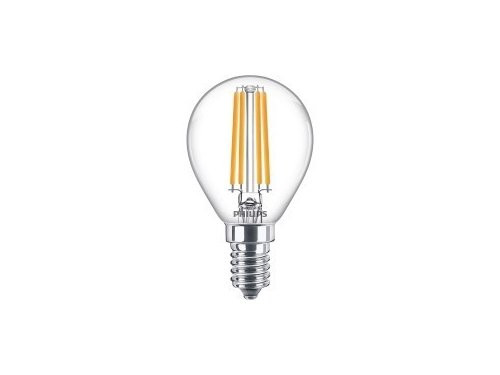 Philips LED kogel E14 6,5-60W 2700K filament helder blister