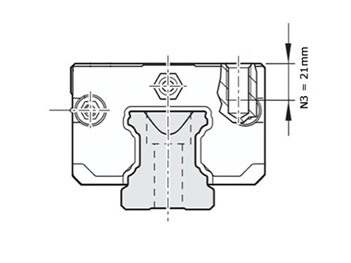 Bosch Rexroth Kogelwagen Koolstofstaal KWC-065-SLS-C1-H-2 Zonder Kogelketting