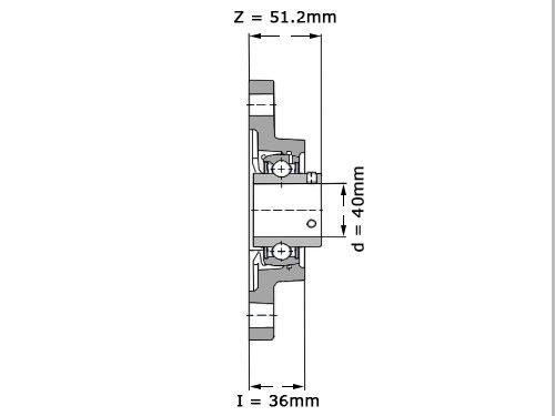 Foto van SNR Lagerblok Ovaal UCFA208 (40mm) SNR Lagerblok Ovaal UCFA208 (40mm)