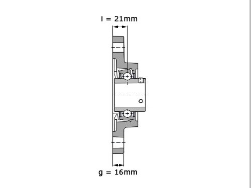 Foto van SNR Lagerblok Ovaal UCFA208 (40mm) SNR Lagerblok Ovaal UCFA208 (40mm)