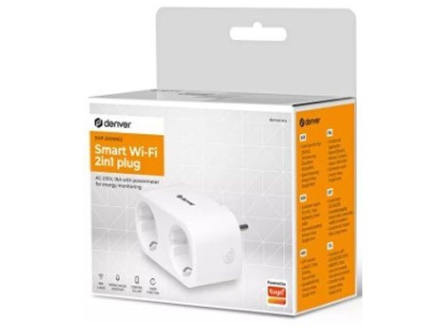 Slimme stekker 3600W WiFi 2-voudig Denver