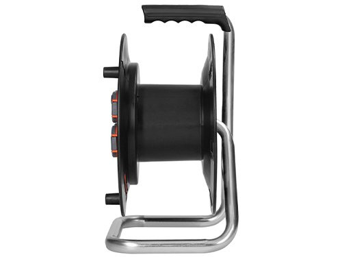 Kabelhaspel leeg rood/zwart