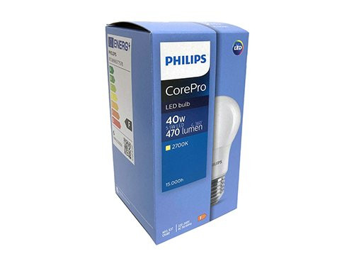 Philips LED GLS E27 4,9-40W 2700K mat