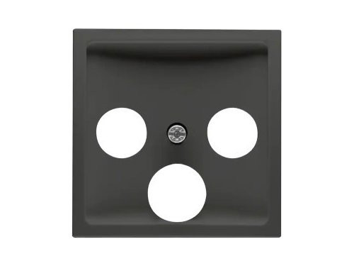 Foto van PEHA Badora MAT ZWART afdekplaat voor coax PEHA Badora MAT ZWART afdekplaat voor coax