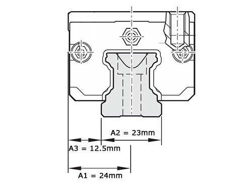 Bosch Rexroth Kogelwagen Koolstofstaal KWD-025-SNH-C0-H-1 Zonder Kogelketting