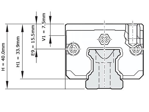 Bosch Rexroth Kogelwagen Koolstofstaal KWD-025-SNH-C0-H-1 Zonder Kogelketting