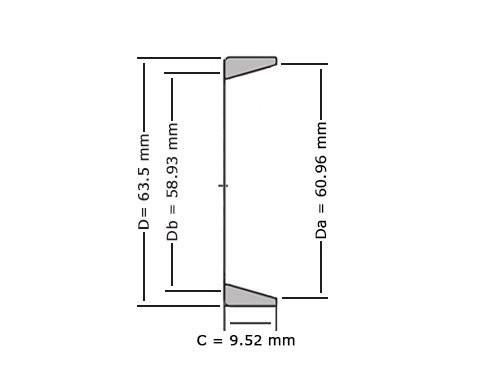 Timken Kegellager Buitenring 13830 (0x63.5x9.53mm)