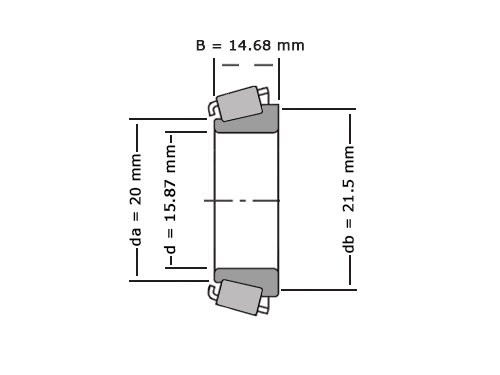 Timken Kegellager 03062 (15.88x20x14.68mm)