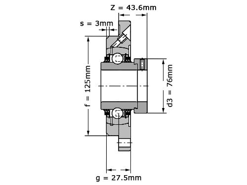 INA Lagerblok Rond TME55 (55mm)
