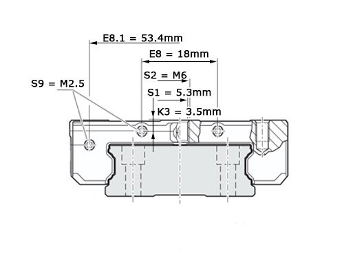 Bosch Rexroth Kogelwagen Koolstofstaal KWD-020-CNS-C0-H-1 Zonder Kogelketting