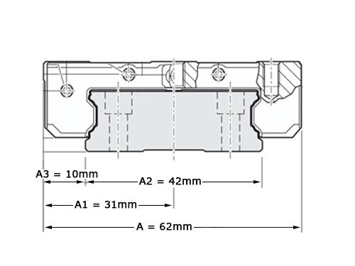 Bosch Rexroth Kogelwagen Koolstofstaal KWD-020-CNS-C0-H-1 Zonder Kogelketting