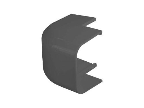 Foto van Aircokanaal 90gr buitenbocht 90mm antraciet Aircokanaal 90gr buitenbocht 90mm antraciet