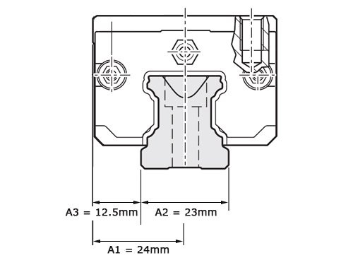 Bosch Rexroth Kogelwagen Koolstofstaal KWD-025-SLH-C1-N-1 Zonder Kogelketting