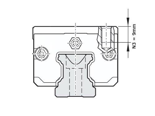 Bosch Rexroth Kogelwagen Koolstofstaal KWD-025-SLH-C1-N-1 Zonder Kogelketting