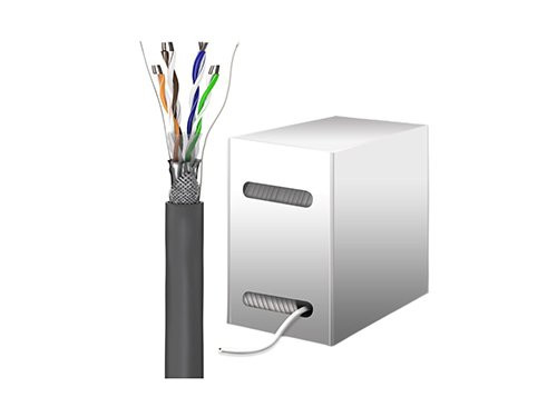 STP CAT5E box 305m grijs massief