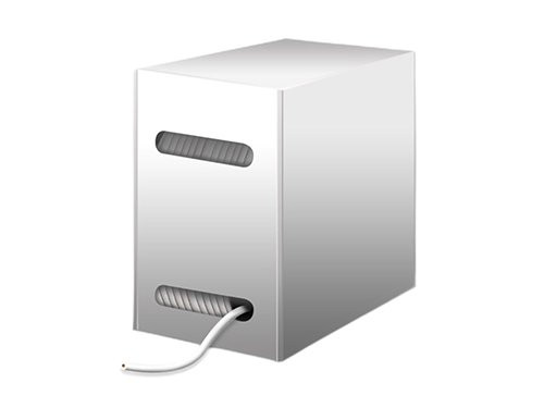 STP CAT5E box 305m grijs massief