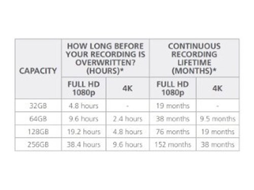 Micro SD geheugenkaart V30 64GB Security