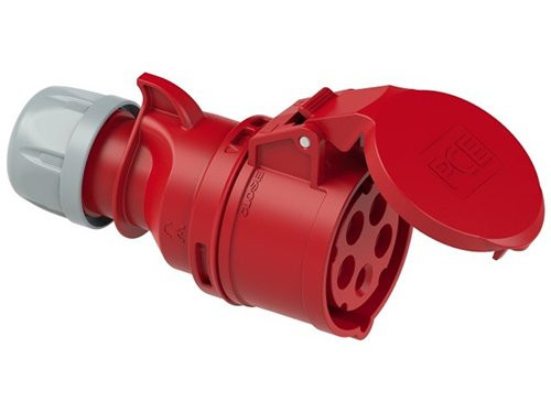 Foto van CEE 5P/32A/400V contra rood CEE 5P/32A/400V contra rood