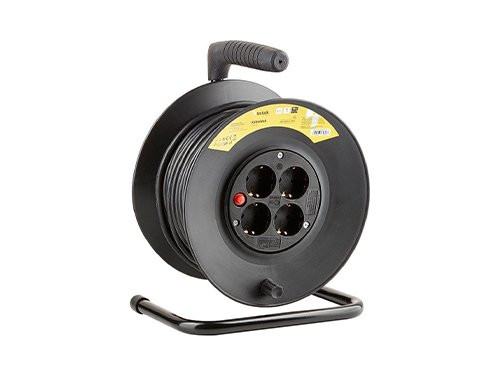 Kabelhaspel H05 3x1,5qmm 25m zwart