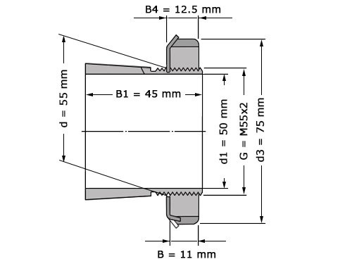 SKF Trekbus H311 (50x75x45mm)